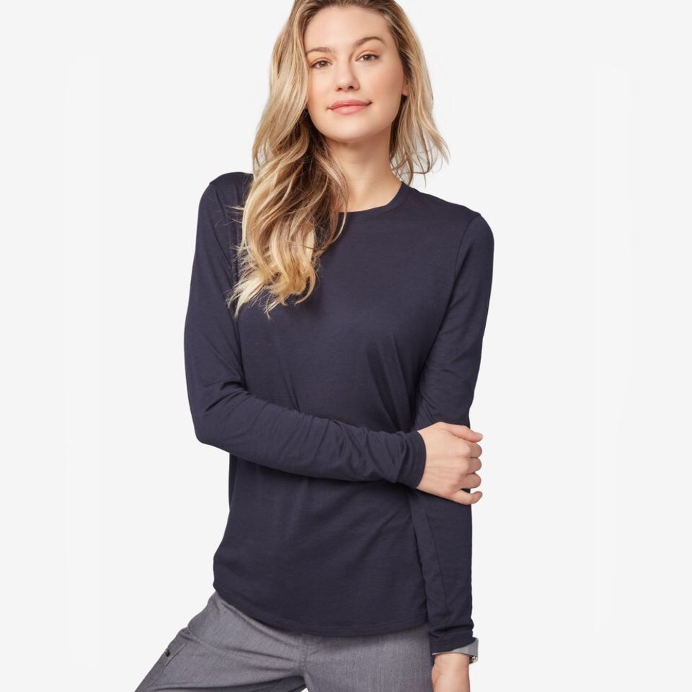 FIGS-Super Soft Navy Long sleeve Underscrub